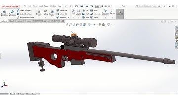 AWM Sniper using Solid works .