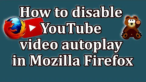 How to turn off auto play videos on YouTube in Mozilla Firefox.