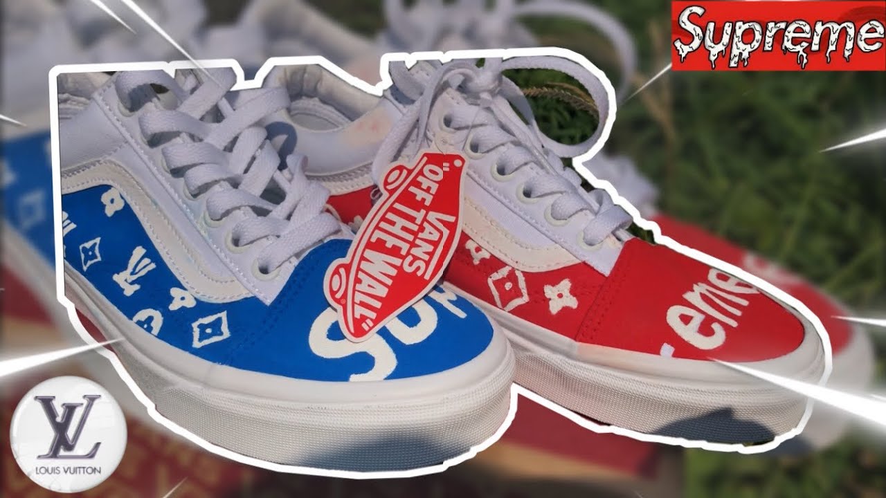 Louis Vuitton x Supreme Custom Vans