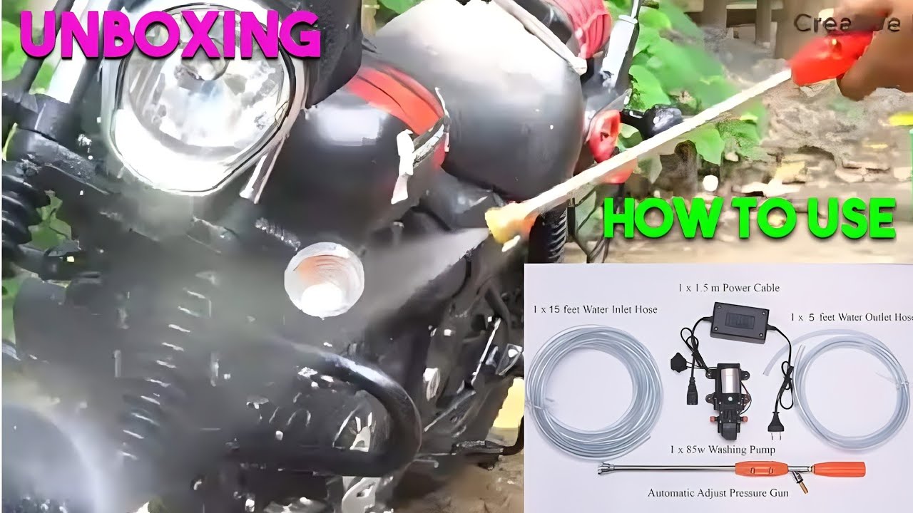 Portable Bike, Car Washer Unboxing / Test / Review YouTube