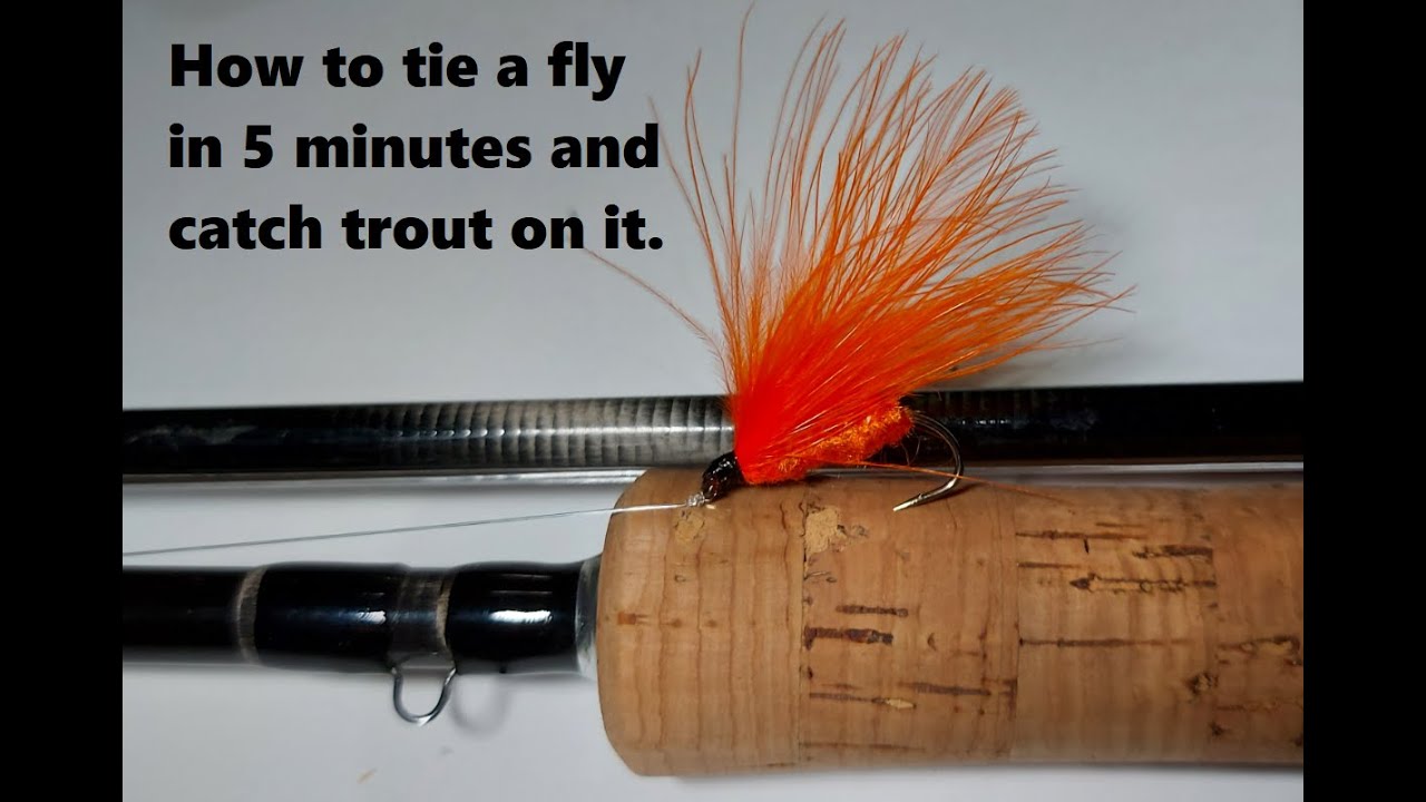 How to tie a trout fly in 5 minutes and then catch trout on it; Patric