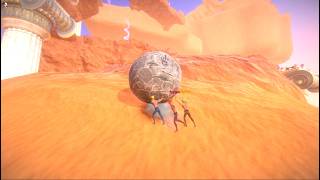 playing the impossible game where you push a giant rock up a hill