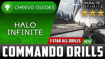 Halo Infinite - 3 Star Weapon Drills | VK78 Commando (New Weapon) *9/9 STARS*