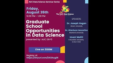 DS^3: Graduate School Opportunities in Data Science