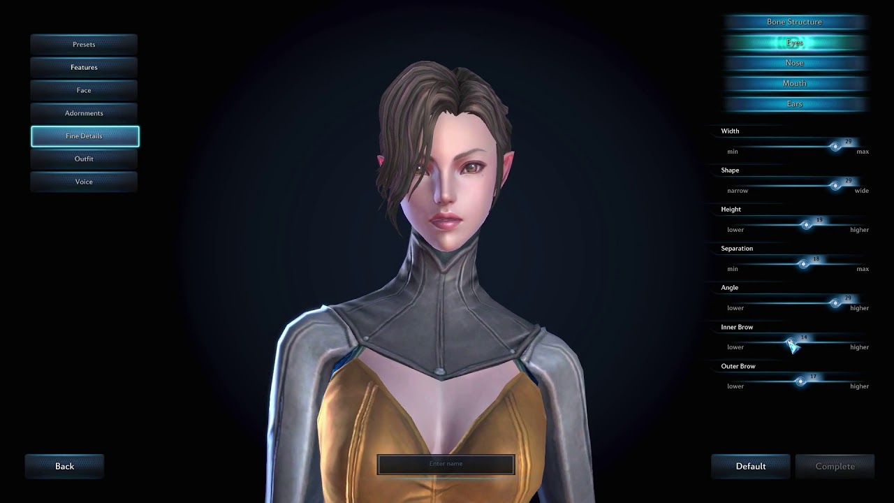 Tera- High Elf Character Creation - YouTube