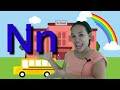 Online learning: lesson 16 (letter Nn) for preschoolers and kindergartens