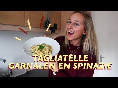 Video: Hoe Om Tiergarnaal Spaghetti In Sous Te Kook