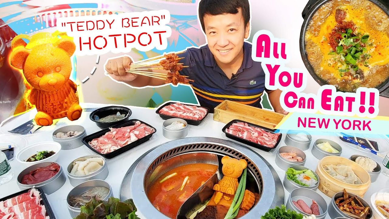 All You Can Eat "TEDDY BEAR" HOTPOT & BEST Korean Pancake, Dumplings in New York | Strictly Dumpling