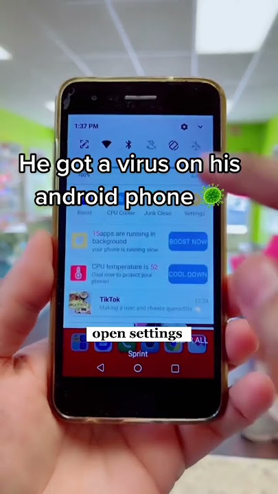 He got virus on his phone 😱Fix it with a simple trick ✨#shorts #android #samsung #apple #iphone #fy