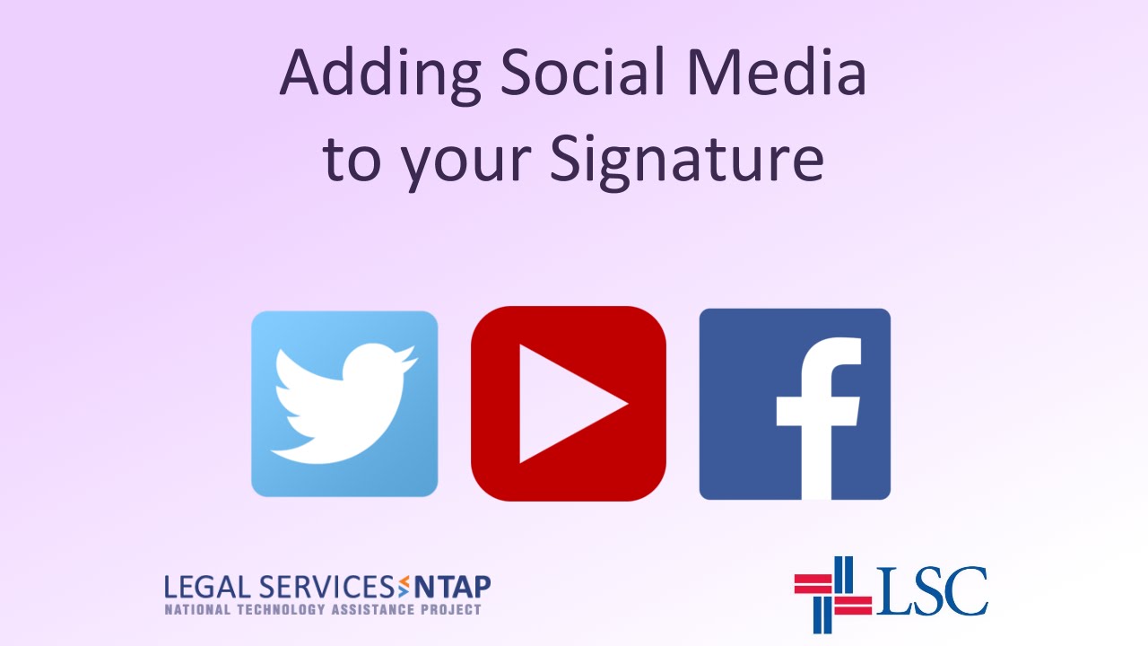 How To Add Social Media Icons To Your Email Signature In Outlook