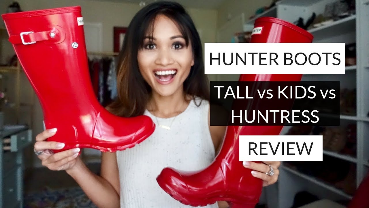 short red hunter boots