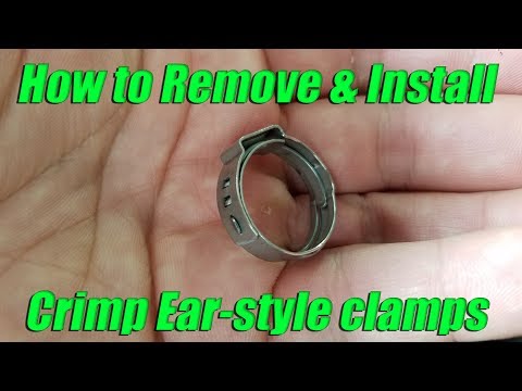 How to remove and install Oetiker ear-style crimp pinch cinch clamps