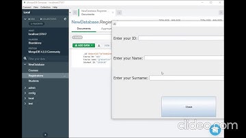 MongoDB CRUD operations GUI, simple registration application using java and eclipse