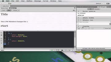 Dreamweaver CC creating custom classes in CSS