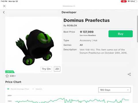 Dominus Was 1 Robux Youtube