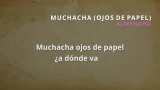 Almendra - Muchacha (Ojos de papel) (Letra) / Spinetta