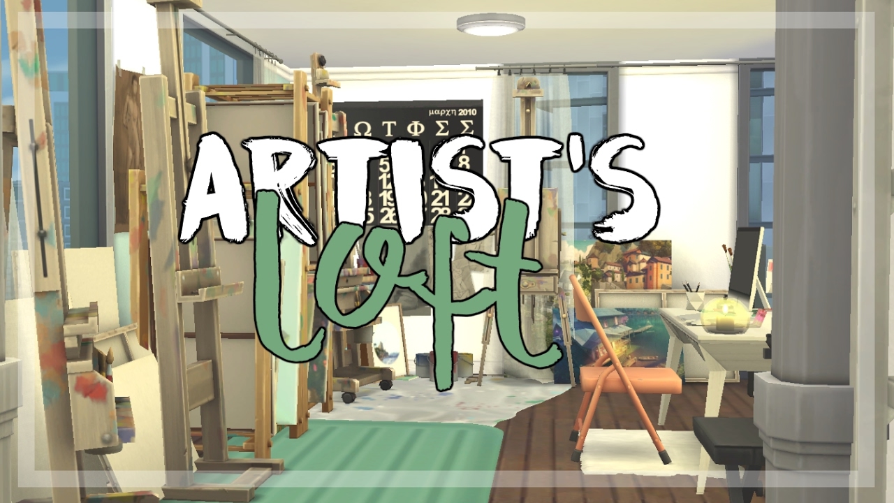 Sims 4 Speed Build | Artist's Loft - YouTube