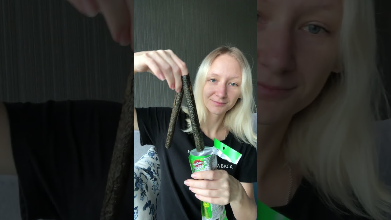 Seaweed nori sticks snack! I didn't like, they were too sweet