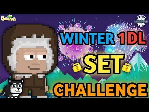 SPECIAL WINTER 1 DL SET CHALLENGE (ESKIMO SET) | Growtopia - Set Challenge #71