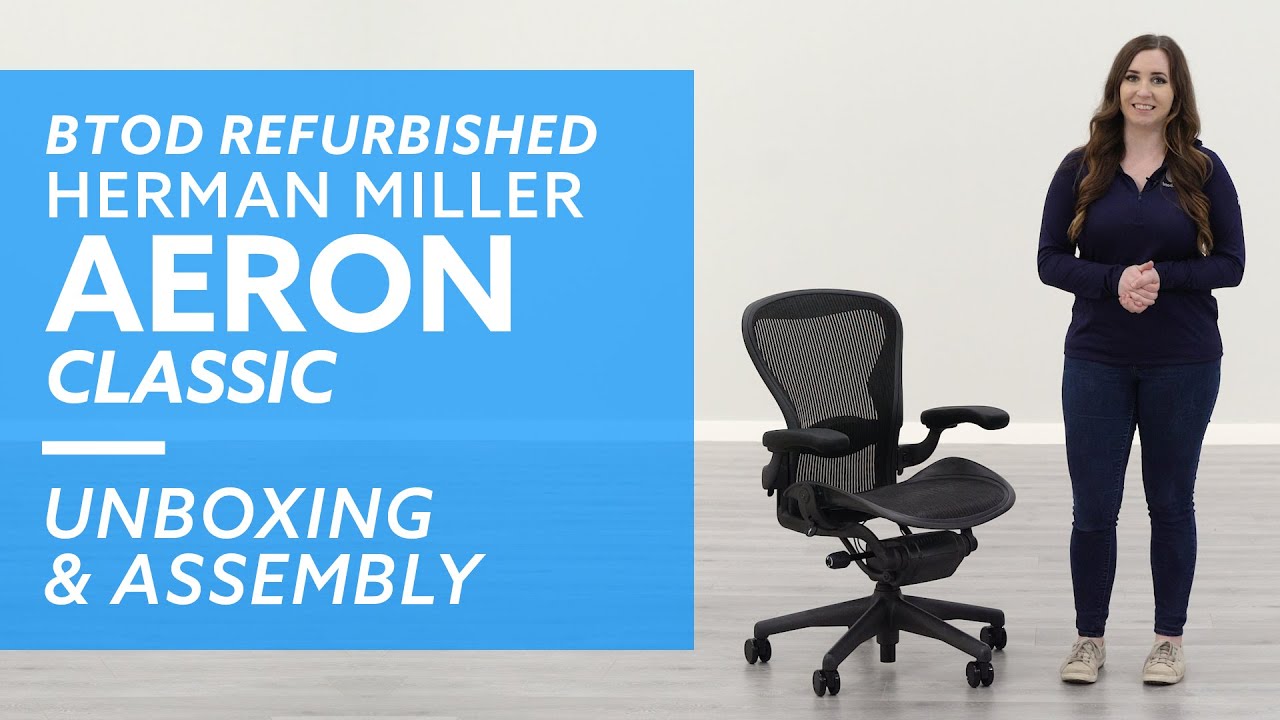 Refurbished Herman Miller Aeron Size C Chairs - Fast Free US Shipping