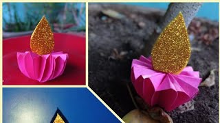 Diwali craft/diwali diya craft/paper craft