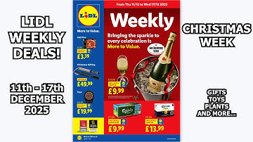 Lidl Weekly Deals 11th  - 17th December 2025 Christmas Week