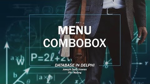 #13 Menu ComboBox