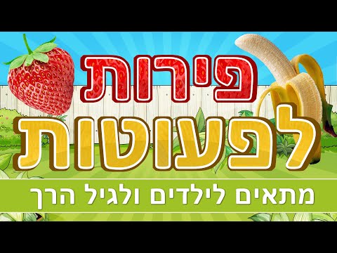 פירות לפעוטות | פירות לגיל הרך