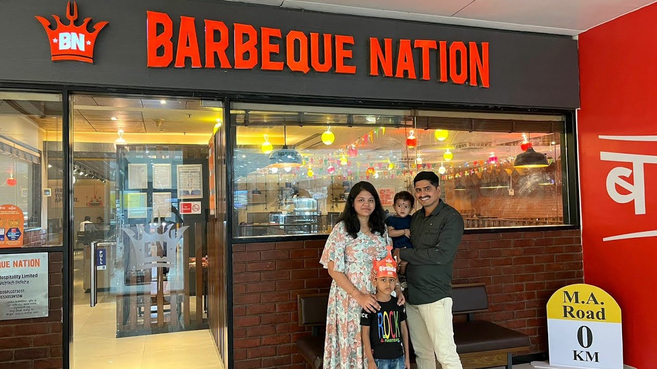 Barbeque Nation Unlimited Veg & Non Veg Food/ Orion Mall Panvel/ Birthday Celebrations🎉🎊🍾