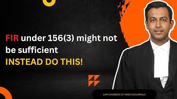 Do this when you file an application under Section 156(3) in the Court