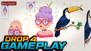 Very Hard Puzzle Game 😱🎯 | Drop 4 All Levels Answer & Solution's 😂 | Babu Gamer Brain Power Use 💥 | screenshot 1