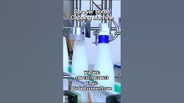 Spray Bottle Capping Machine#cappingmachine #bottlecappingmachine #screwcappingmachine #capping