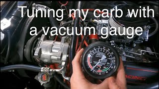 Carburetor Tuning with a vacuum gauge Brawler 650 CFM double pumper mechanical secondaries