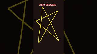 Satisfying Yellow Star Drawing 🌟#animation #draw #fypシ゚viral #shorts