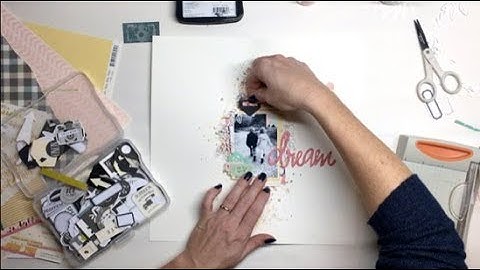 Mixed Media Scrapbooking layout - Process video - Daniel Smith Watercolors