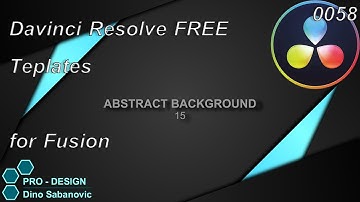 0058 Davinci Resolve FREE Templates for Fusion Abstract Background 015