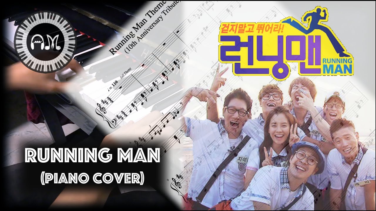Running Man Theme/BGM ON PIANO | 런닝맨 - 피아노 (Free Sheet) - YouTube