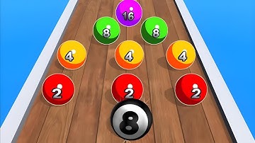 Merge Balls 2048 🎱🔴🟡🟢 Max Levels Walkthrough Gameplay Android iOS New Update