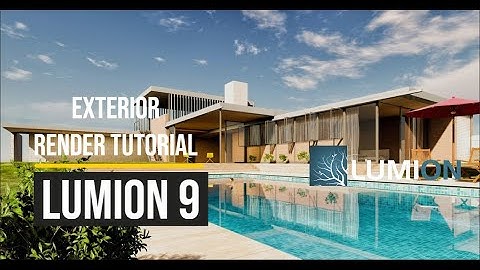 Lumion 9 Exterior Tutorial 27 - Holiday House with Pool