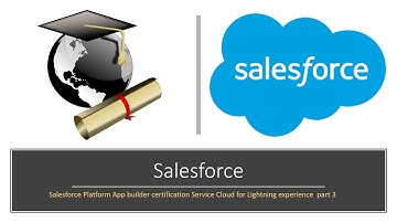 Salesforce Platform App builder certification Service Cloud for Lightning experience  part 3