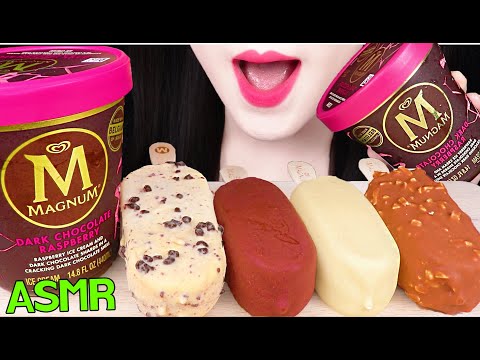 ASMR MAGNUM ICE CREAM 매그넘 초콜릿 아이스크림 먹방 EATING SOUNDS