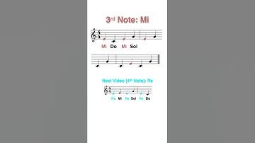 Treble Clef, 3rd Note: Mi - Andante Speed - #readnotes