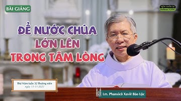Để nước Chúa lớn lên trong tâm lòng - Lm. Phanxicô Xaviê Bảo Lộc