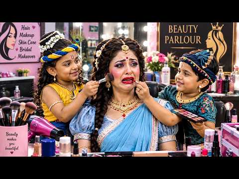 A Huge Disaster While Doing Mother’s Makeup | Yashomati Maiya Ke Nandlala #krishna
