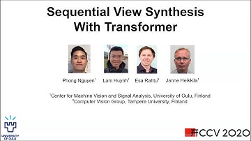 [ACCV 2020] Sequential View Synthesis With Transformer