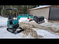 Chinese mini excavator diy snow bucket