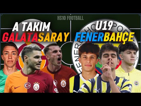 GALATASARAY 🆚 U19 FENERBAHÇE - Futbolcu Karşılaştırması | GS vs FB Türkiye Süper Kupası 🔥