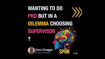 How to choose your PhD supervisor?