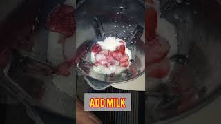 Strawberry Milkshake For summers#short#Milkshake#ytshorts#viral#forsummer#strawberry