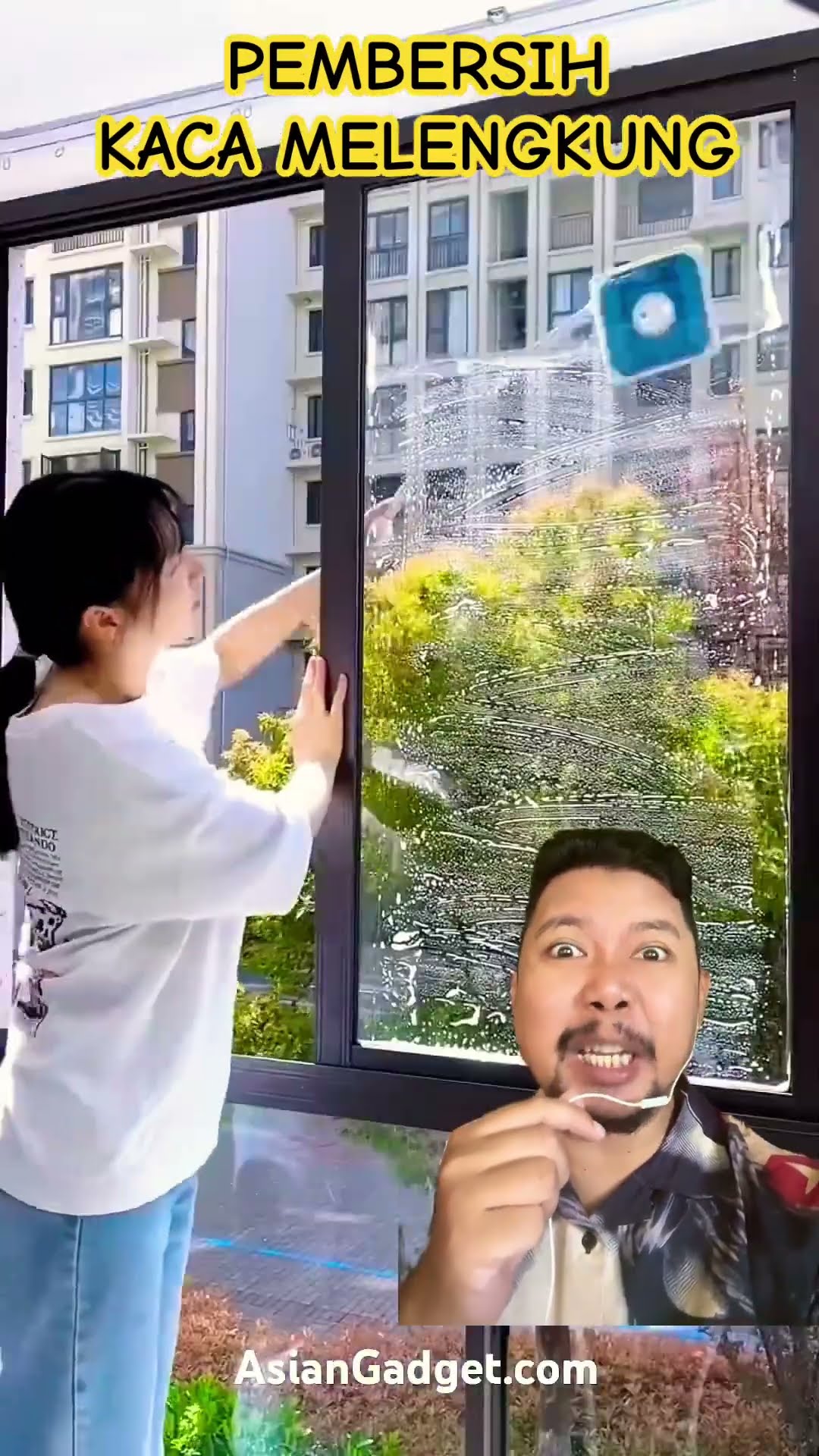 PEMBERSIH KACA MELENGKUNG!!!??? #goodthing #funny #comedy #shortsfeed #lucu #satisfying